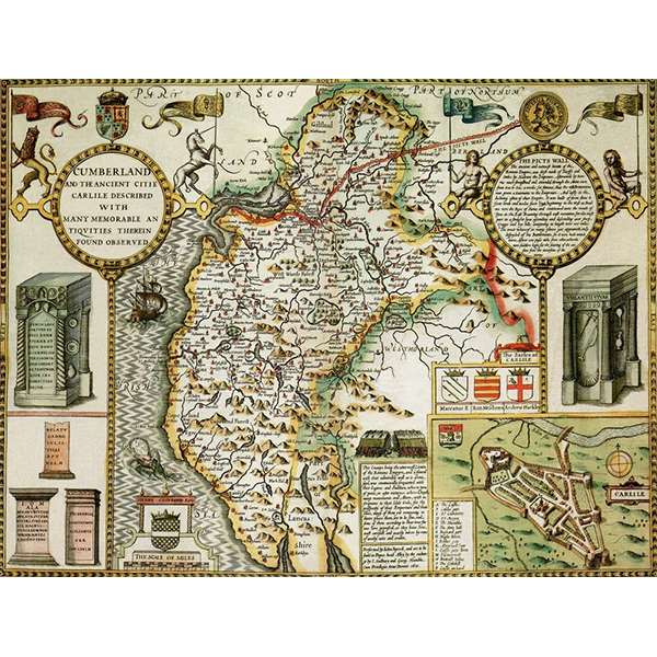 HISTORICAL MAP CUMBERLAND 400 PIECE JIGSAW The Happy Puzzle Company   Cumberland600 