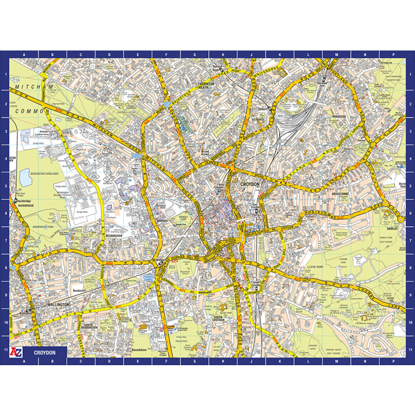 A TO Z MAP OF CROYDON