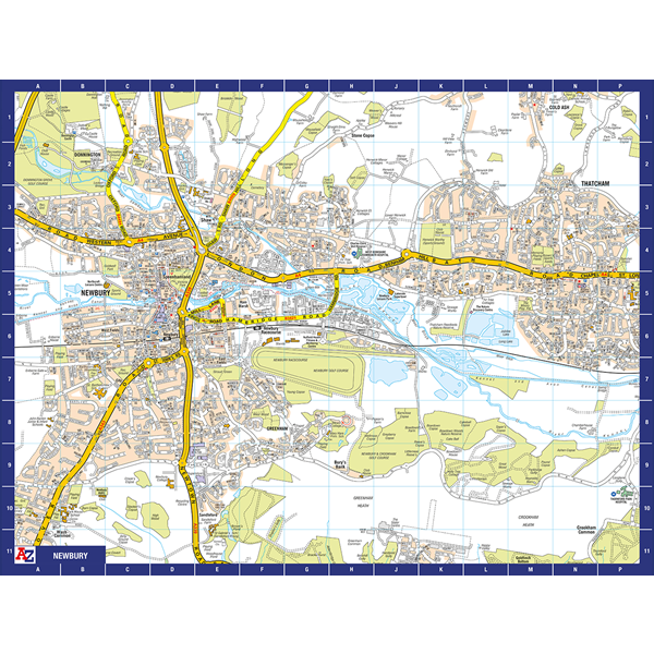 A TO Z MAP OF NEWBURY