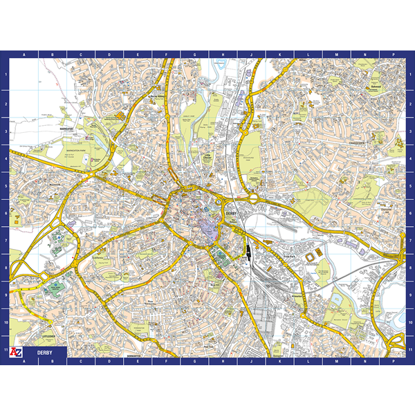 A TO Z MAP OF DERBY