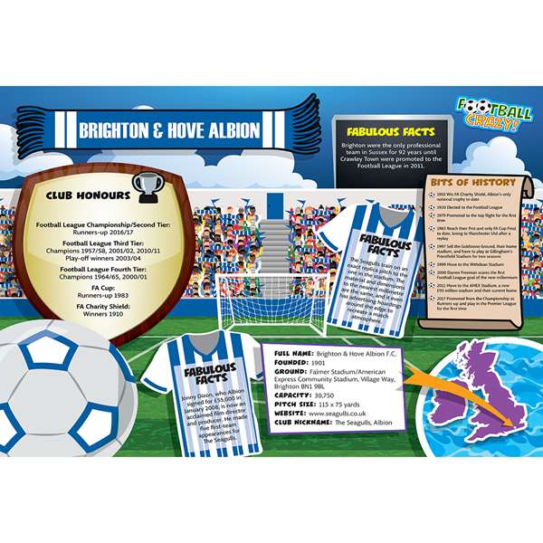 FOOTBALL CRAZY BRIGHTON AND HOVE ALBION (CRF400)