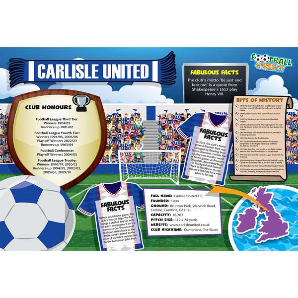 FOOTBALL CRAZY CARLISLE UTD (CRF400)