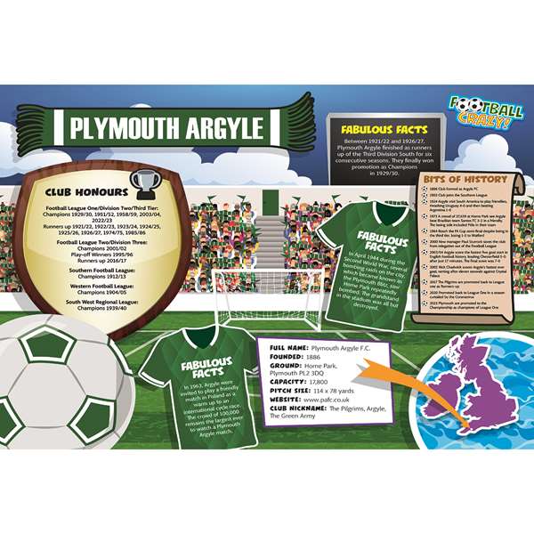 FOOTBALL CRAZY PLYMOUTH ARGYLE (CRF400)