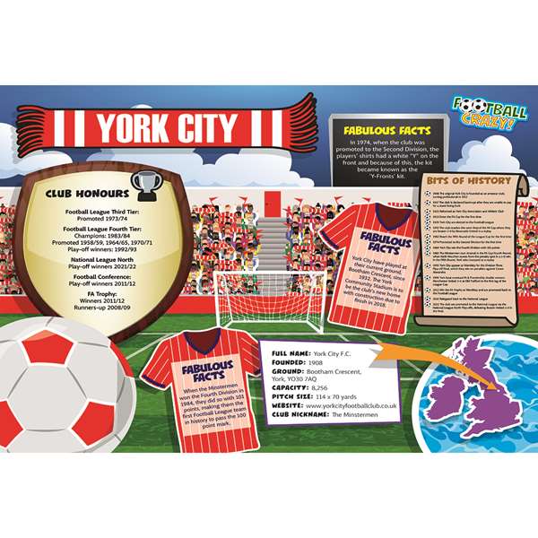 FOOTBALL CRAZY YORK CITY (CRF400)