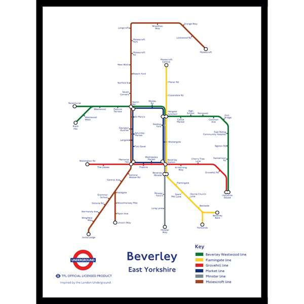 BEVERLEY UNDERGROUND JIGSAW MAP (HPCUG400)