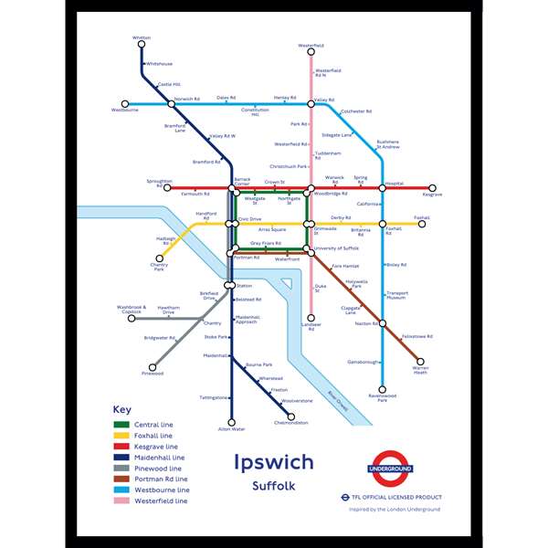 IPSWICH UNDERGROUND JIGSAW MAP (HPCUG1000)