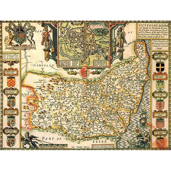 HISTORICAL MAP SUFFOLK (M4JHIST400)